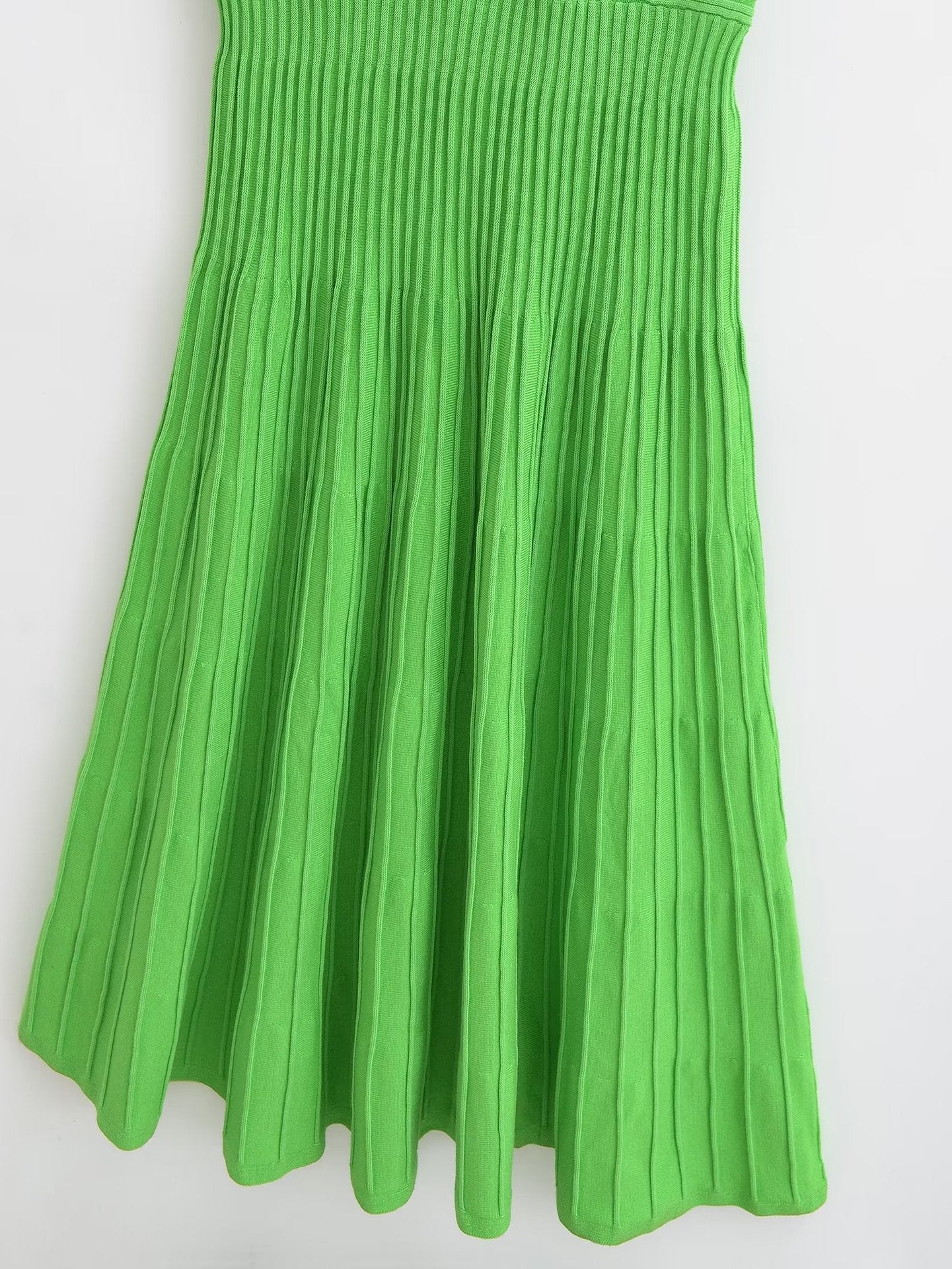 Green Off-the-shoulder Tube Top Dress