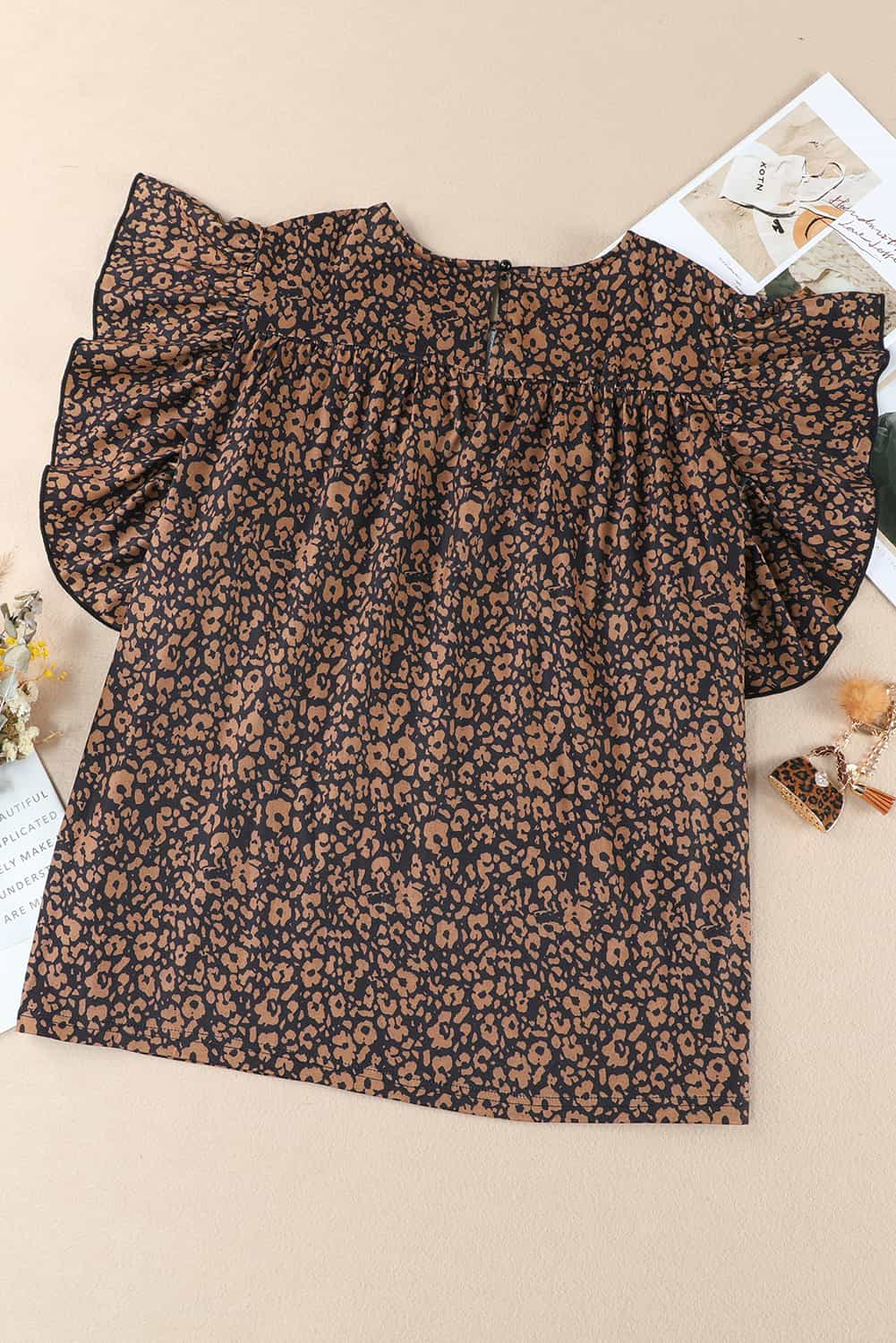 Butterfly Sleeve Plus Blouse