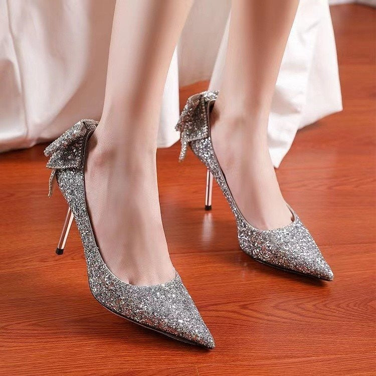 Pointed Low-cut High Heels