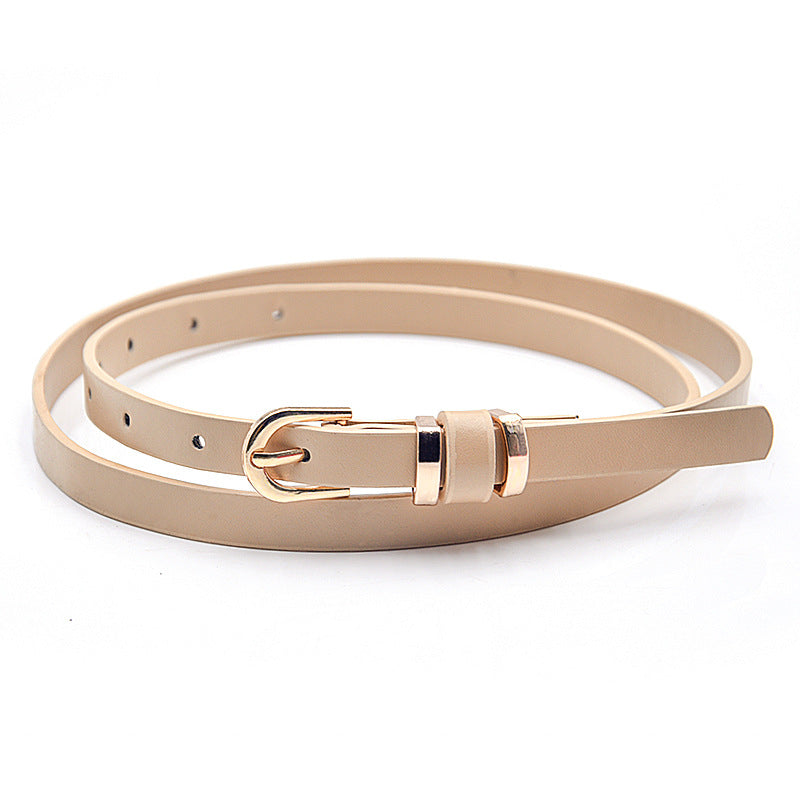 Solid Color Thin Belt