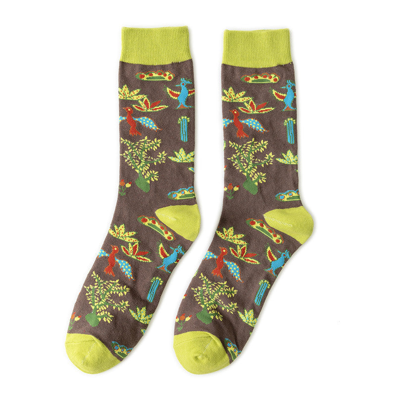 Cotton Sock Fruit Pattern Socks