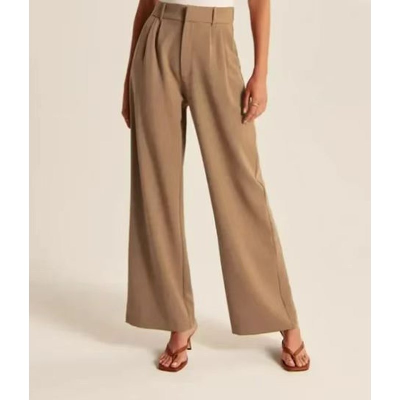 Casual Hundred High Waist Wide Leg Pants