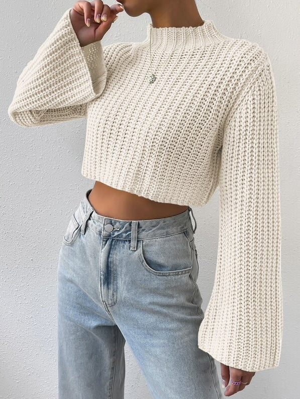 Cropped Knitted Sweater