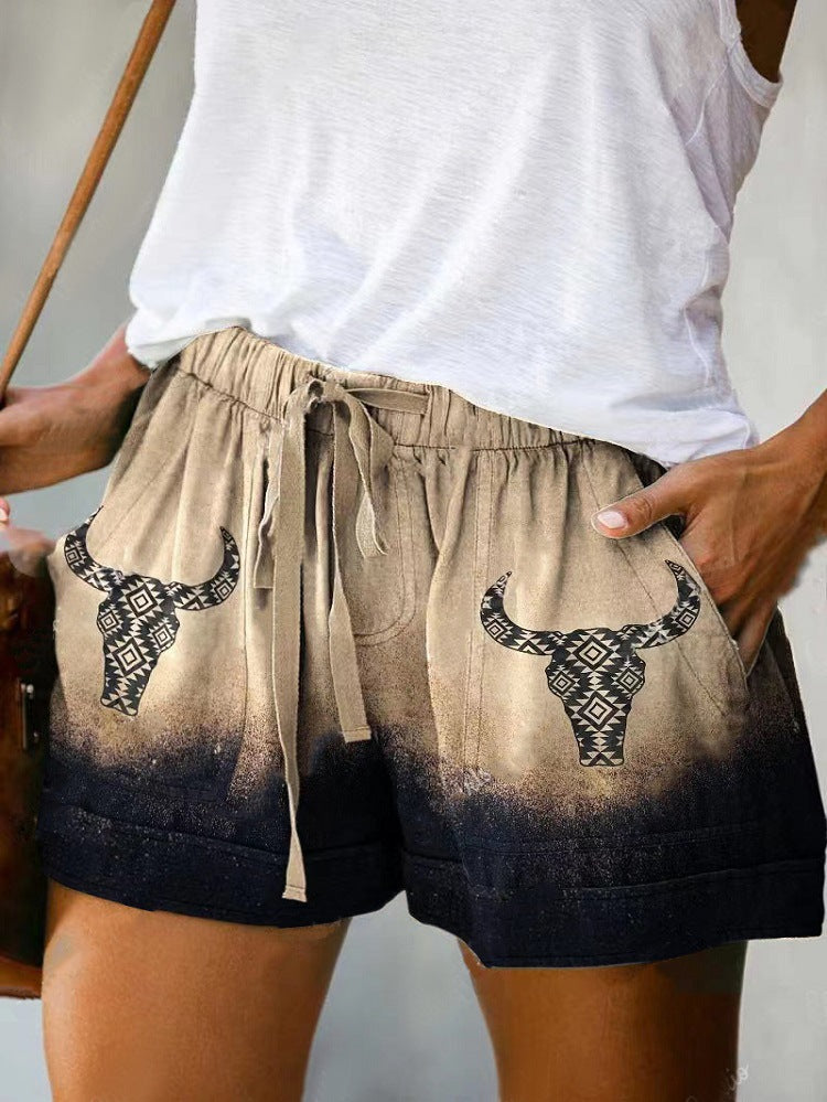 Lace-up Loose Shorts