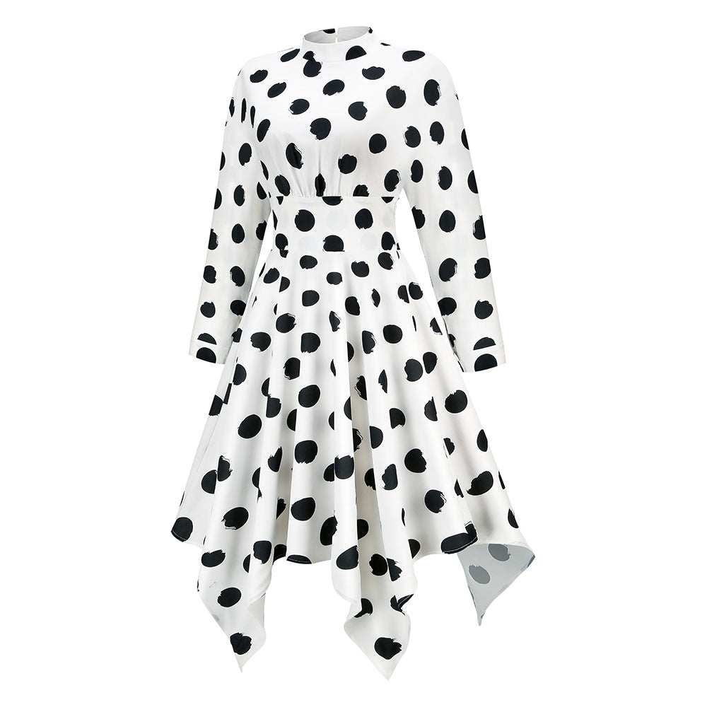 Virginia Long Sleeve Polka Dot Dress