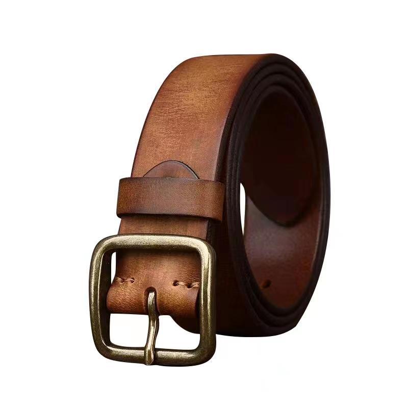 Pin Buckle Pure Copper Vintage Belt