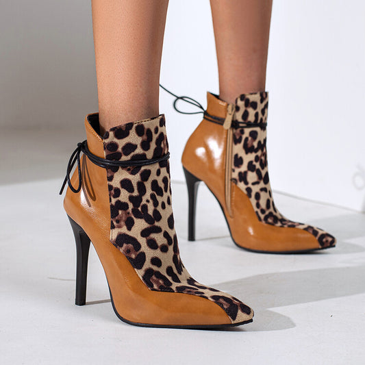 Down the Middle Thin High-heel Boots