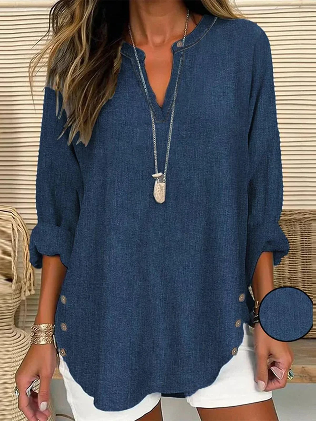 Loose Long-sleeved Blouse